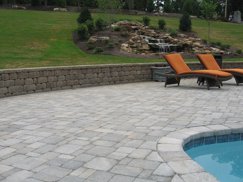 Mendon, MA Pool Surround Construction