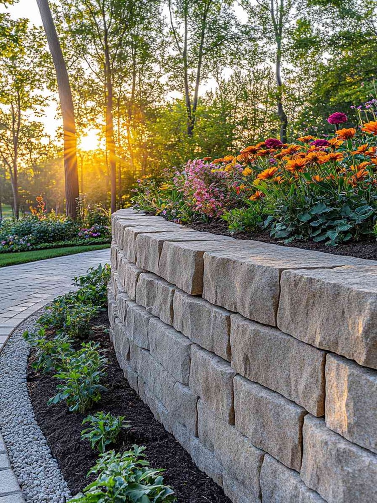 Wrentham, MA Retaining Wall Design & Construction