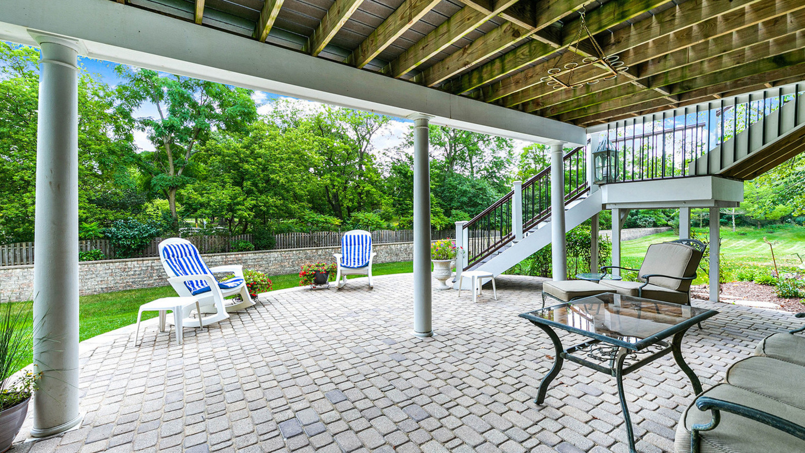 Patio under Deck in Norfolk, MA