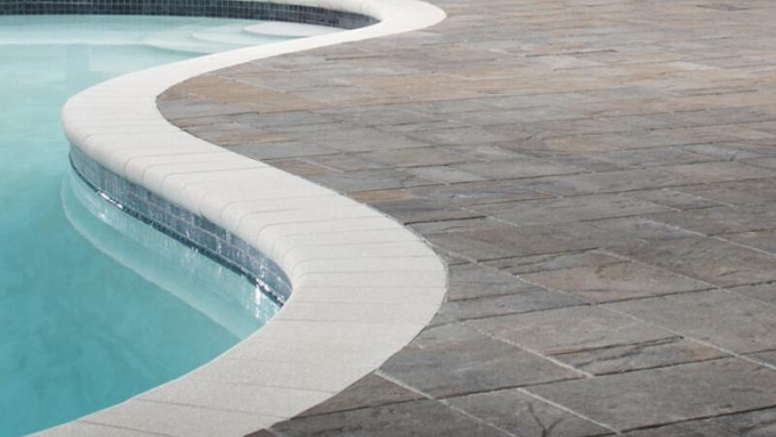 Swimming Pool Surround Patio in Mansfield, MA